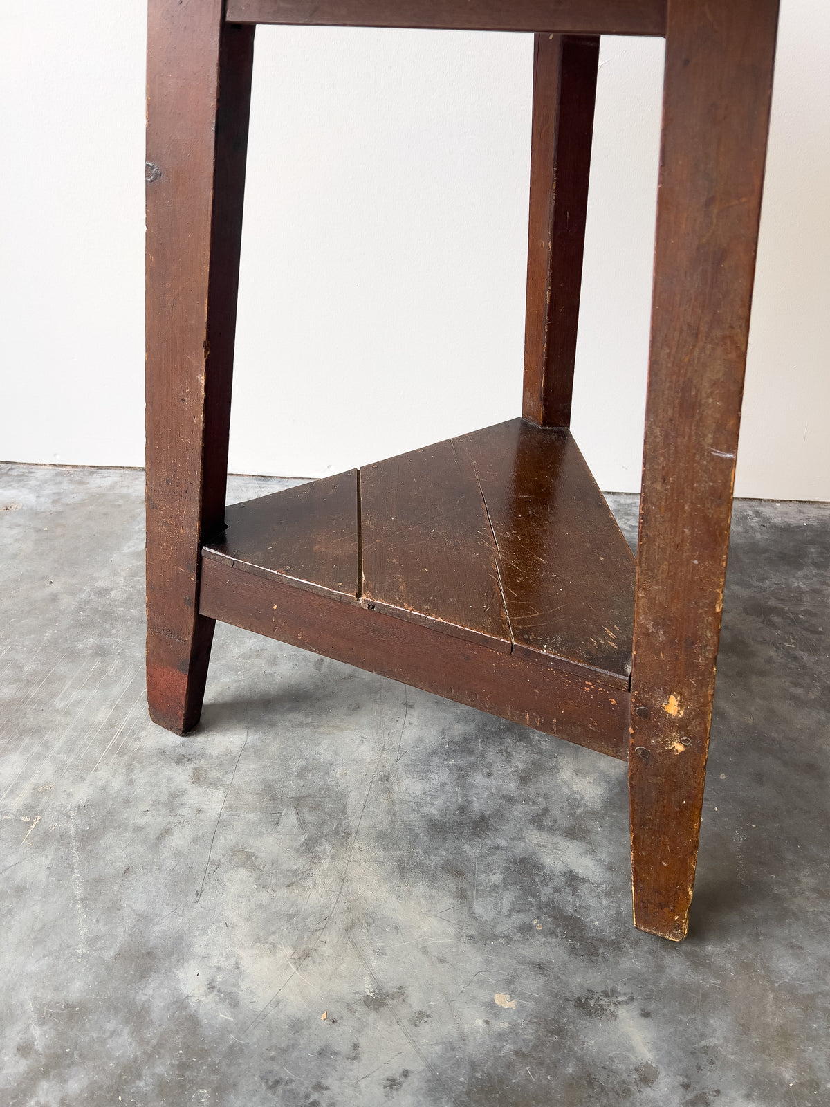 Antique Welsh Late 19th Century Scumble Painted Cricket Table