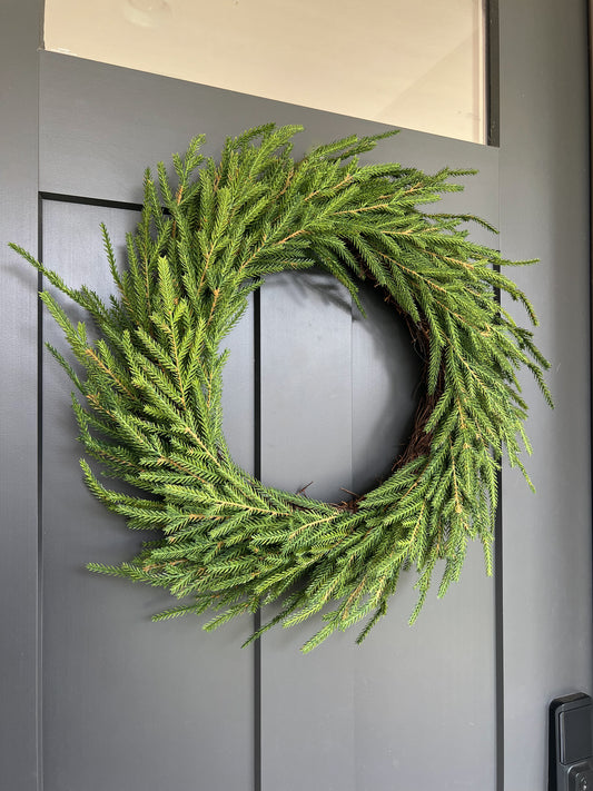 Real Touch Norfolk Pine Wreath