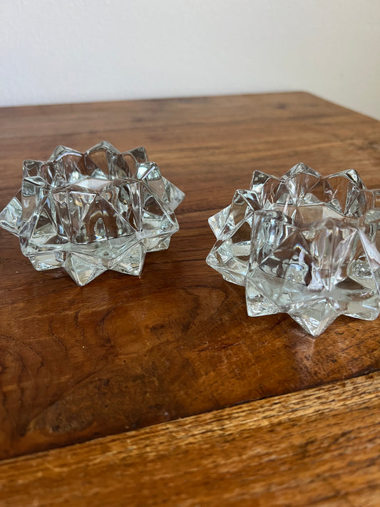 Vintage Starburst Votive Holders (set of 2)