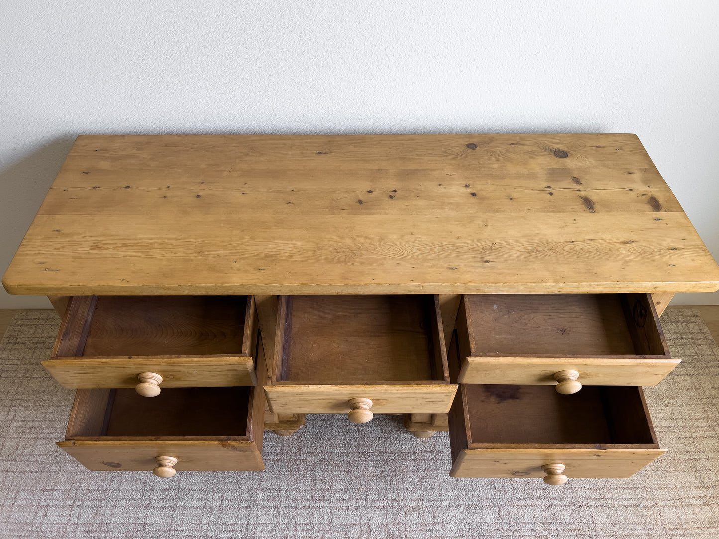 Antique English Pine Sideboard