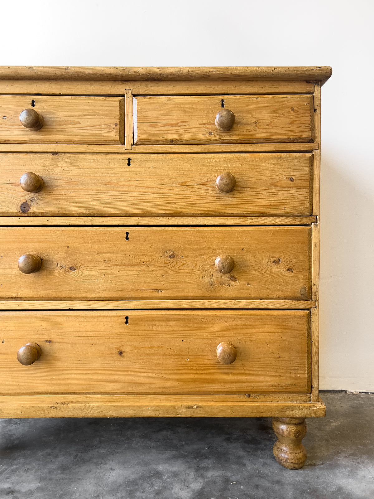 19th Century English Pine Chest of Drawers
