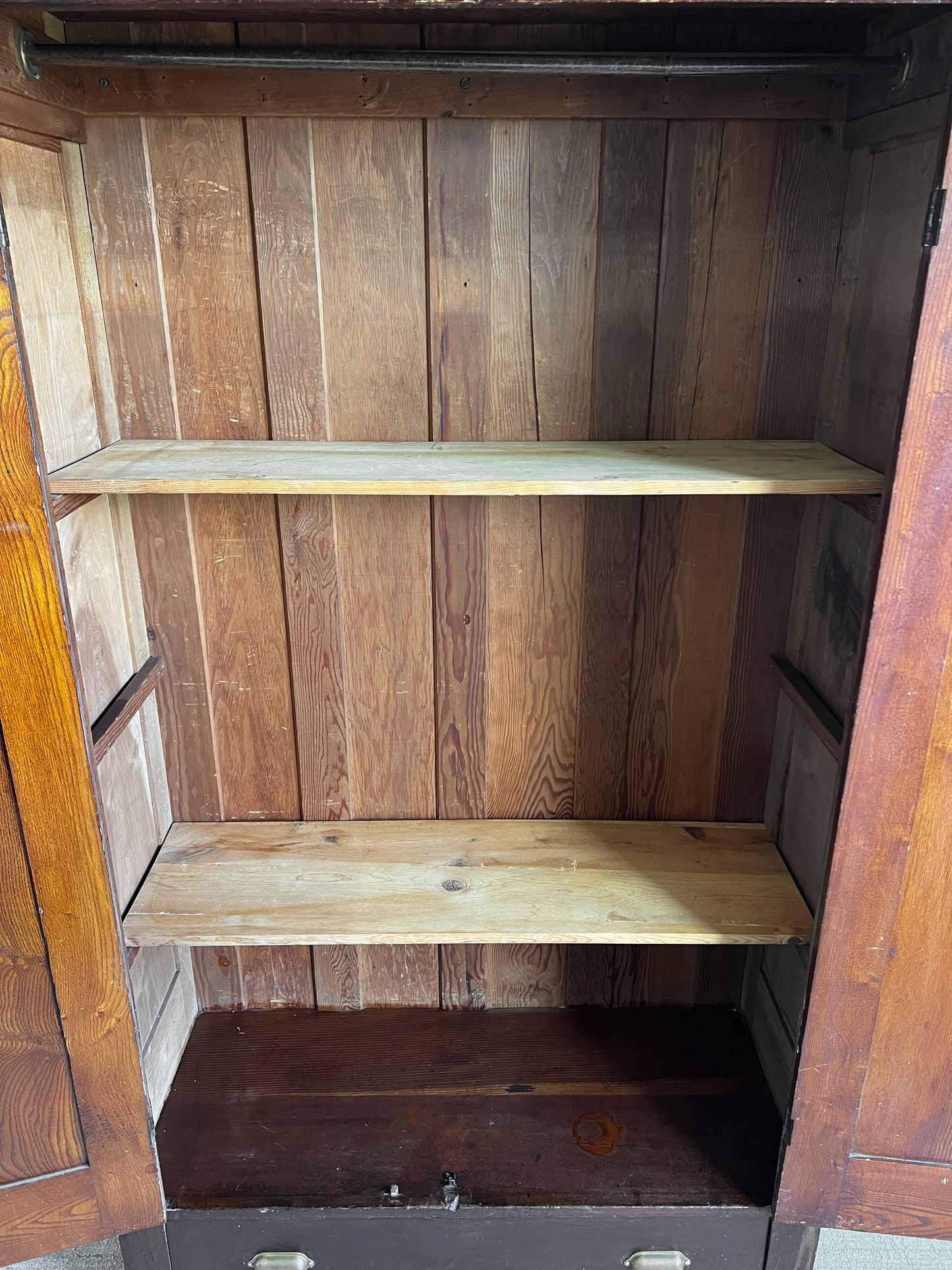 Primitive Antique European Wardrobe