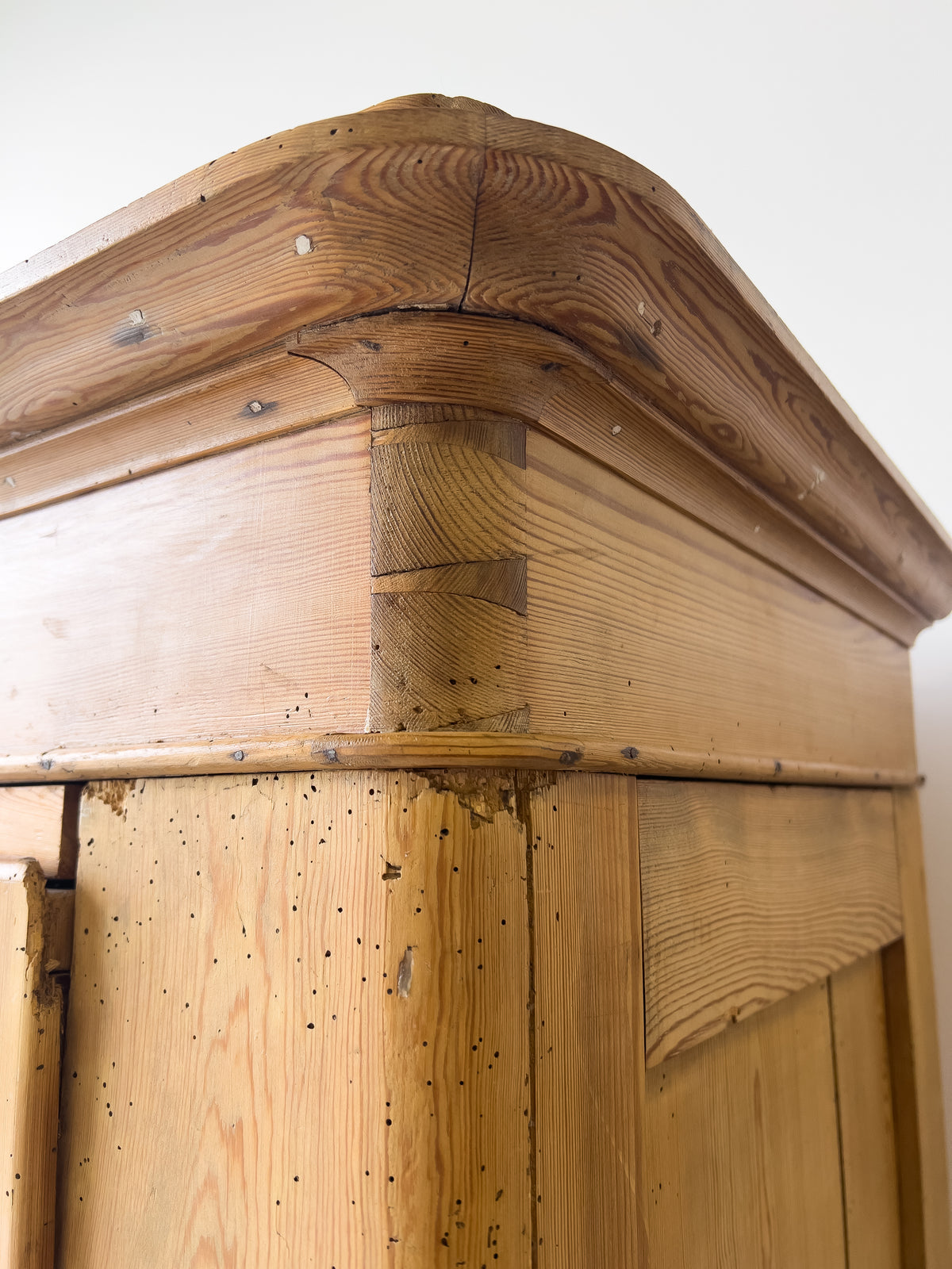 Antique European Pine Wardrobe