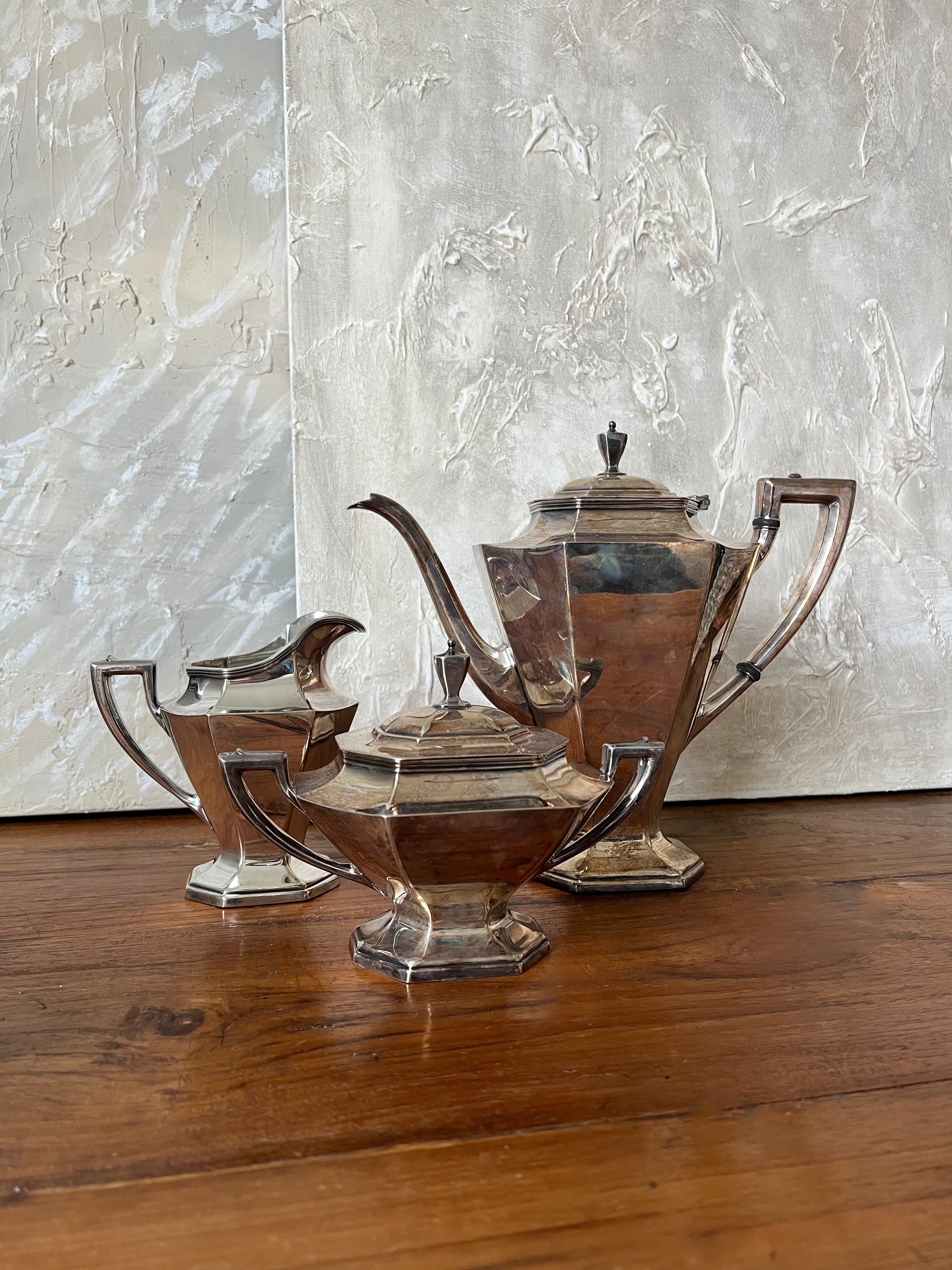 Vintage Wallace Brand Art Deco Silver Plated Coffee Service – Home