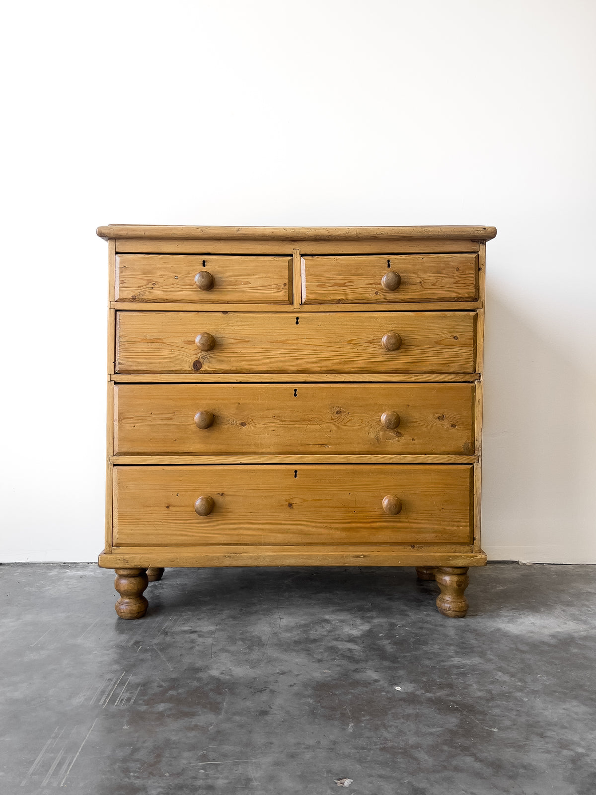 19th Century English Pine Chest of Drawers