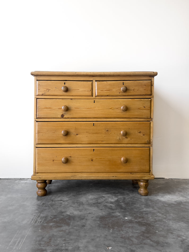 19th Century English Pine Chest of Drawers