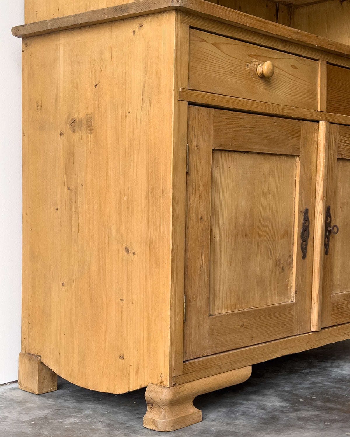 Antique European Pine Hutch