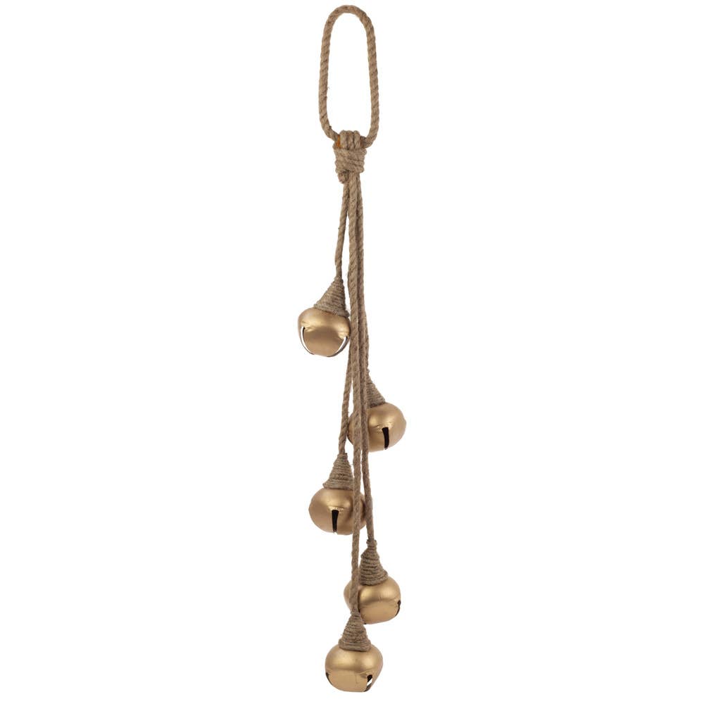 Gold Bells on Jute String