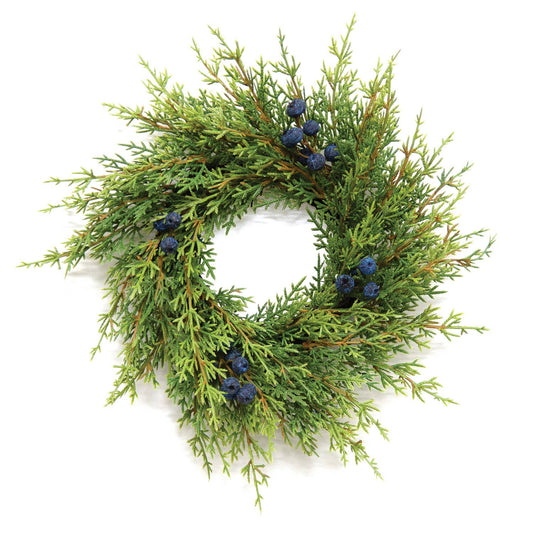 Blue Berry & Cedar Mini Wreath