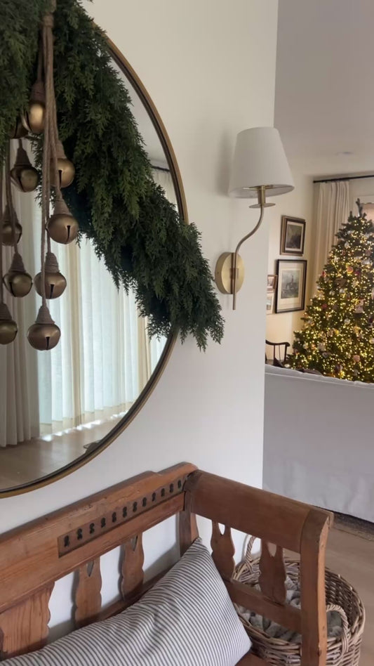 Gold Bells on Jute String