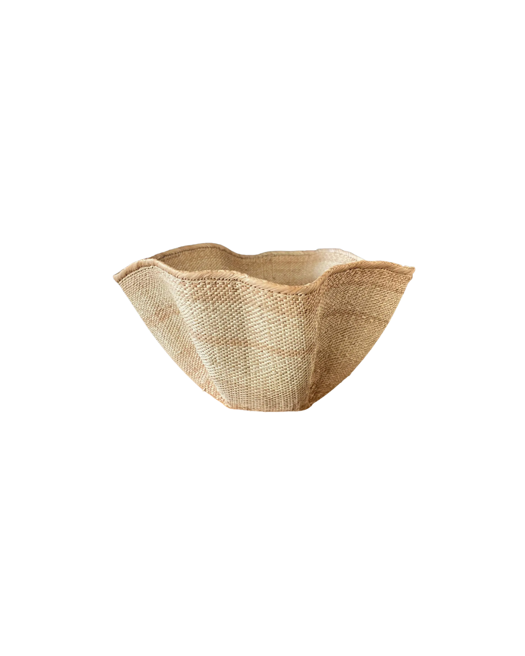 Wavy Woven Basket Bowl